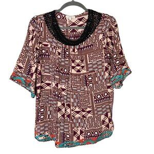 Umgee Bohemian‎ Top Size 1X